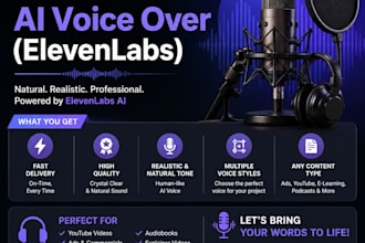 create high quality ai voice over using elevenlabs