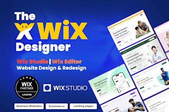 design or redesign wix website and wix studio website