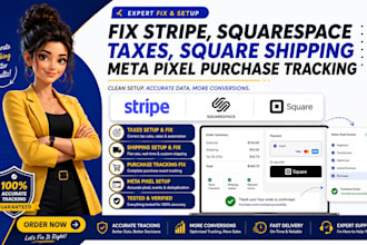 fix stripe squarespace taxes square shipping meta pixel purchase tracking