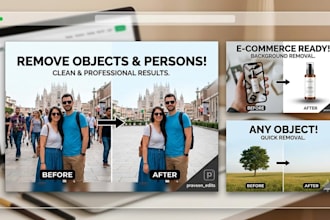 remove object, person, or text from photo professionally
