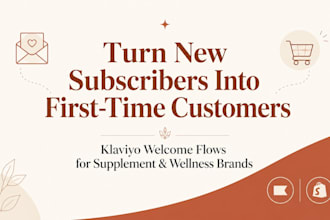 write a klaviyo welcome flow for your supplement or wellness brand