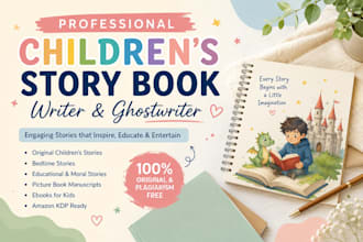 ghostwrite a childrens story book or ebook