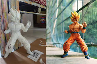 design game character action figures collectible figurine models for 3d printing