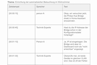 audio und video transkriptionen
