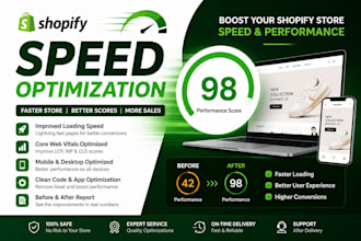 optimize shopify speed and improve core web vitals