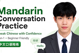be your mandarin speaking partner for conversation practice