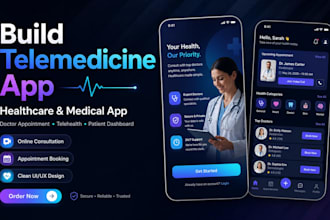build telemedicine app, healthcare app, medical app, ai doctor appointment app