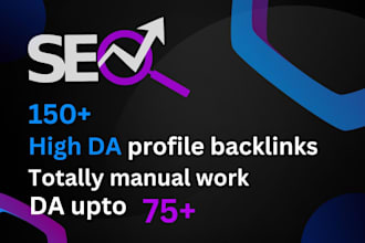 create high da profile backlinks with da 70 plus