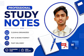write structured academic and medical study notes