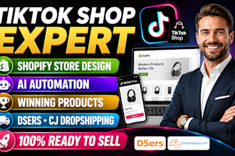 setup tiktok shop and shopify dropshipping store with ai automation tiktok ads