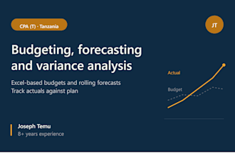 build your budget, forecast and variance analysis