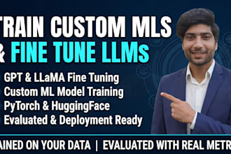 train custom ml models and fine tune llms including gpt and llama on your data