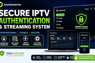 implement secure iptv authentication and streaming system