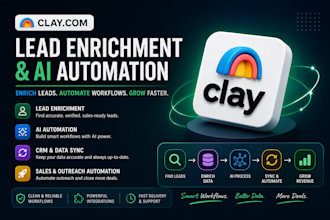 setup clay com lead generation, enrichment and ai automation