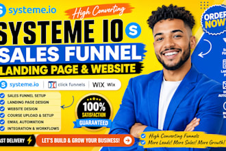 systeme io online course website, sales funnel, landing page and automation