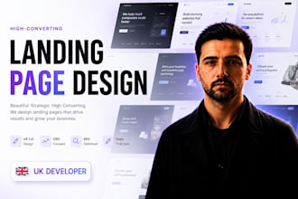build a high converting saas landing page or startup website