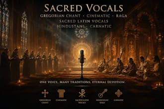record gregorian chant cinematic raga sacred latin vocals hindustani carnatic