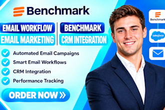 setup benchmark email marketing email workflow benchmark crm integration