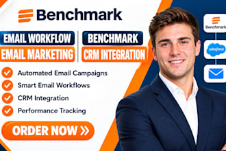 setup benchmark email marketing email workflow benchmark crm integration
