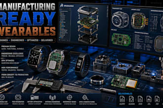 design a wearable electronics enclosure for manufacturing