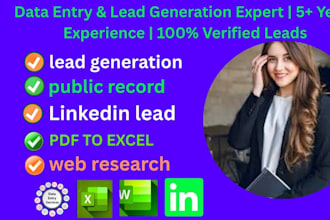 lead generation web research and public record