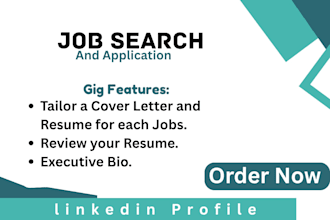 provide professional job search and application support