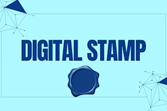 design premium custom digital stamps and line art for your brand
