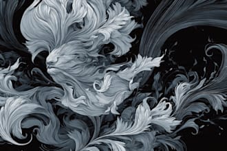 do cool detailed line art illustrations