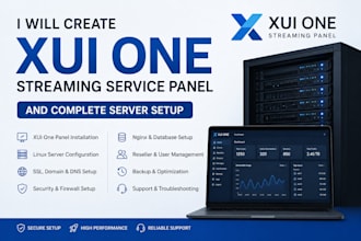 create best and complete streaming server with xui one setup