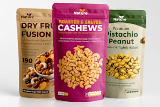 do pouch label design, skin care box design, food supplement, product packaging