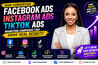 do facebook ads, marketing campaign, promote tiktok account, instagram ads