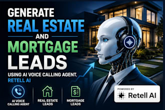 generate real estate and mortgage leads using ai voice calling agent, retell ai