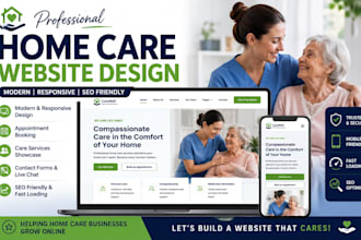 design business medical, healthcare, home care, dental clinic website