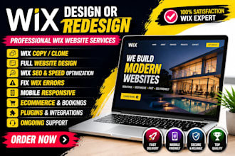 clone wix website design wix website redesign wix website revamp wix site