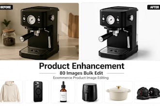professionally edit ecommerce product photos and enhance images