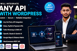 integrate any API into your wordpress or woocommerce site