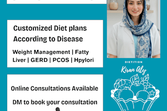 create a customized diet plan according to your disease