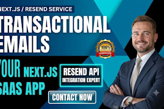 setup resend transaction email apl for nextjs saas app