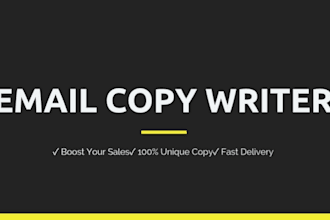 write high converting email copy and sales copy for your business