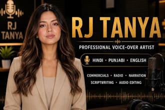 record a professional hindi punjabi english voice over