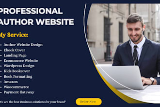 build an ecommerce book author website to sell books and ebooks