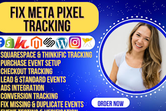 fix squarespace thinkific facebook meta pixel tracking purchase ads integration