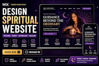 design spiritual website psychic website tarot astrology healing website