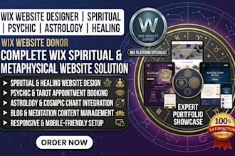 design spiritual website psychic website tarot astrology healing website