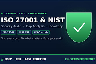 do iso 27001 and nist security compliance audit and gap analysis