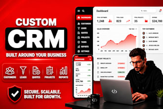 build a custom CRM, customer portal and business management software