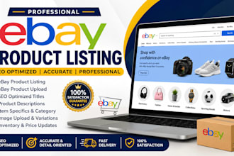 ebay product listing ebay product upload and seo optimized listings