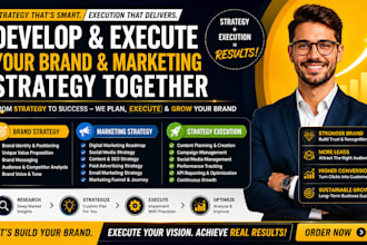 develop and execute your brand strategy, marketing strategy together