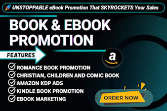 promote your amazon kindle book, e book with video trailer and do booktok