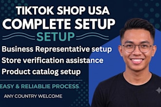 create usa tiktok shop setup tiktok shop usa tiktok shop business representative
